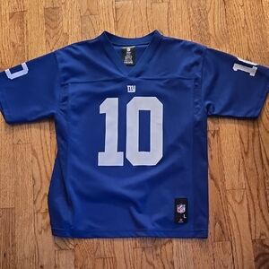 NFL Kids Giants Blue and White Team Jersey Size Youth Large 14/16